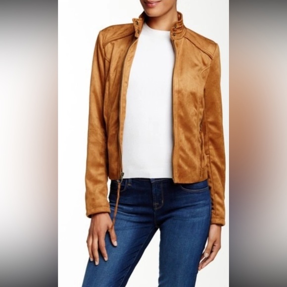 BNWT Rachel Roy Brown Suede Fringe Jacket size M - Picture 10 of 10